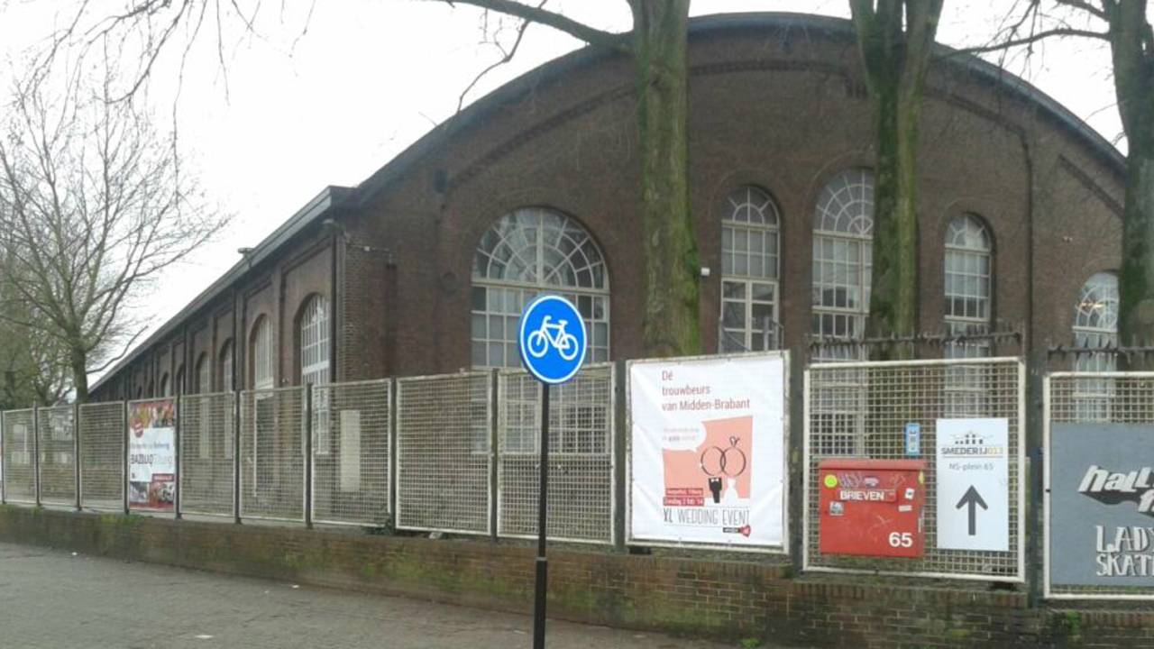 Glazen muziekzaal Beurs Berlage naar spoorzone Tilburg