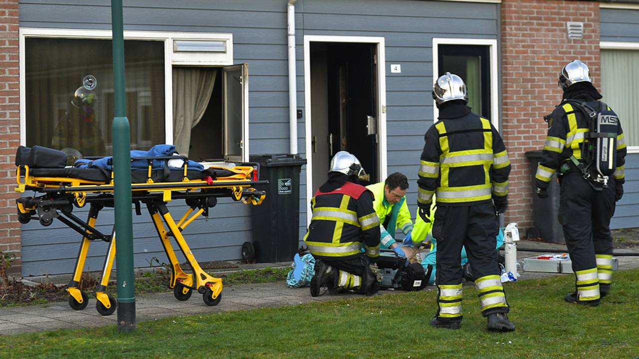 De vrouw kwam om door de brand. (Foto: Rico Vogels / SQ Vision)