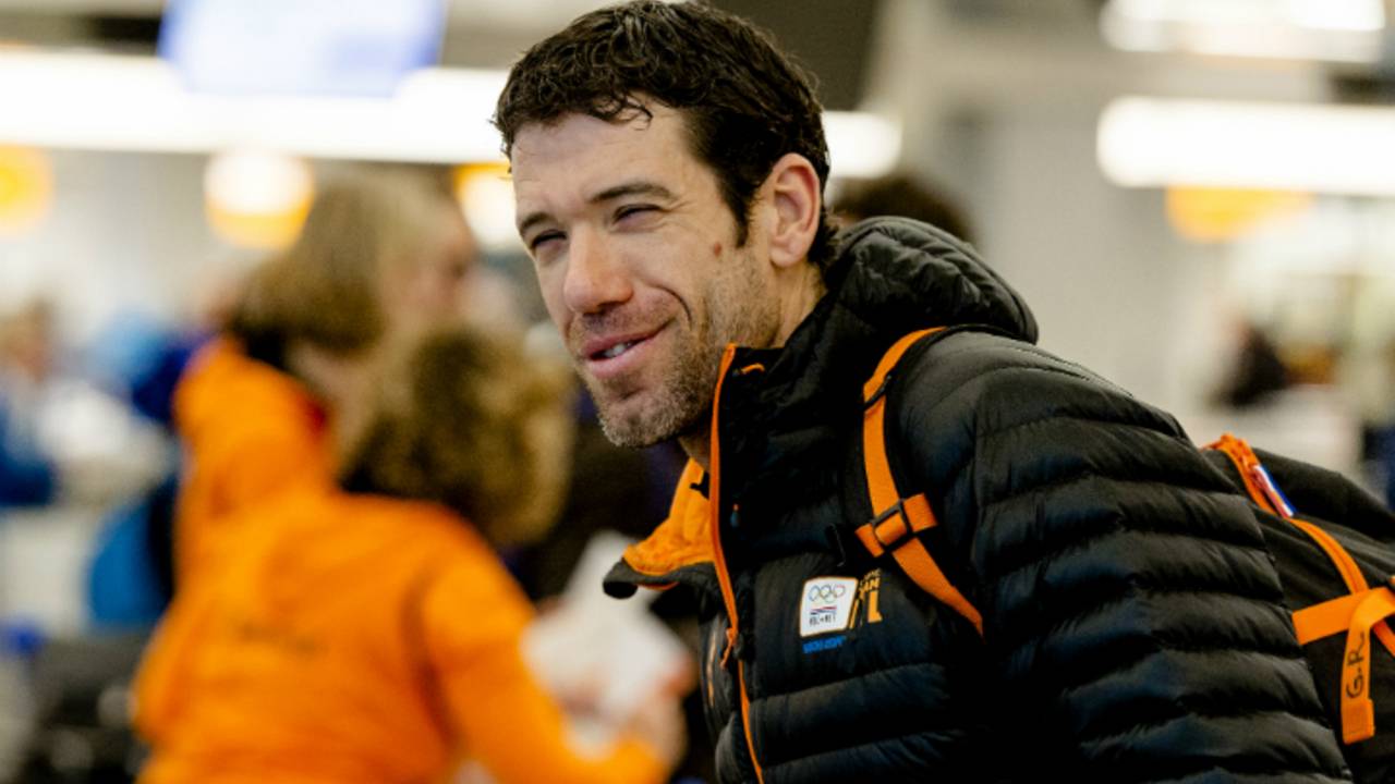 Schaatscoach Gianni Romme