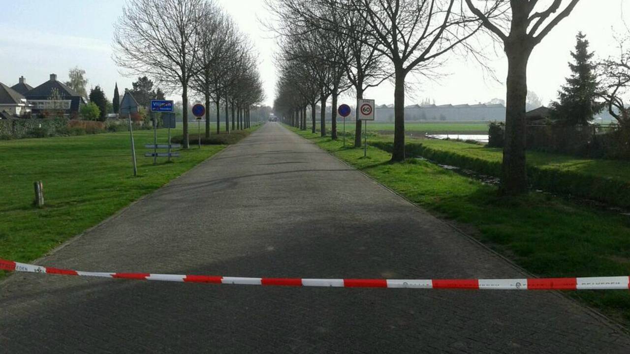 Weg afgesloten om gaslek Vlijmen (foto: Politie)