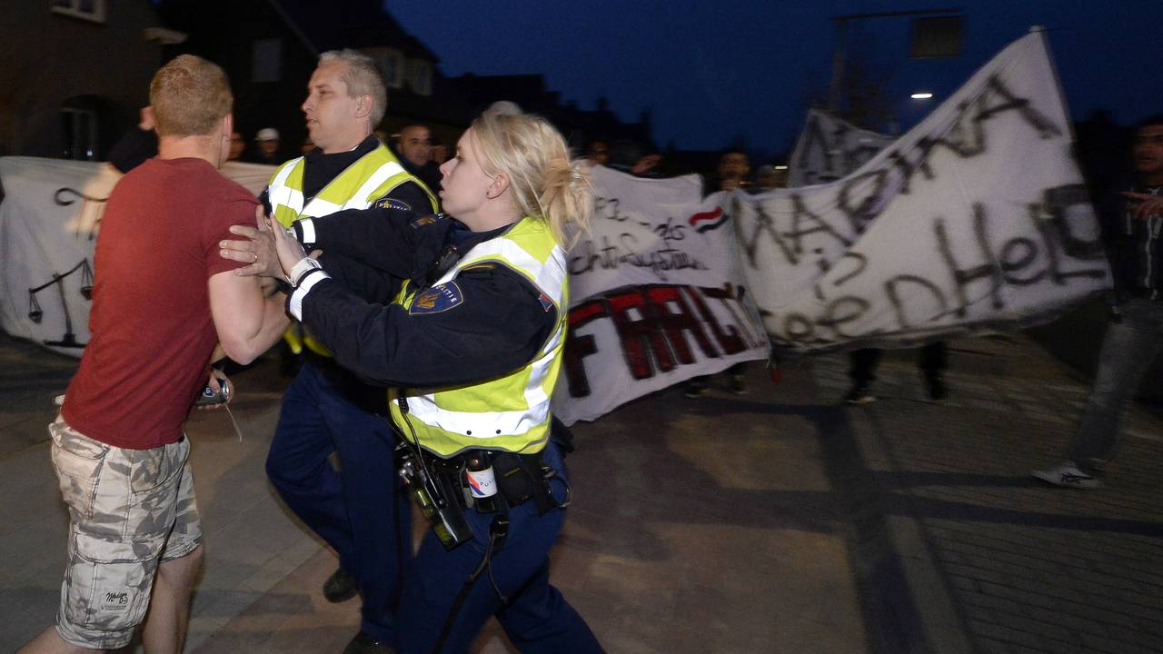De demonstratie zette bij 40 procent van de Brabanders kwaad bloed. (ANP)
