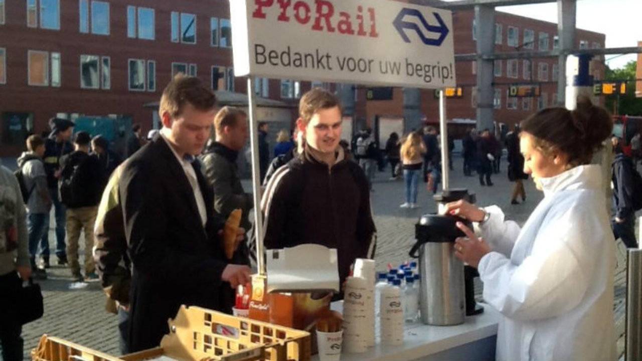 Gratis koffie op station Den Bosch