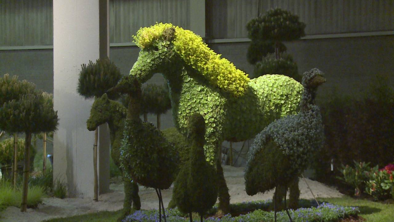 Tuinbeurs Floraliën Den Bosch Daar staat een paard in de