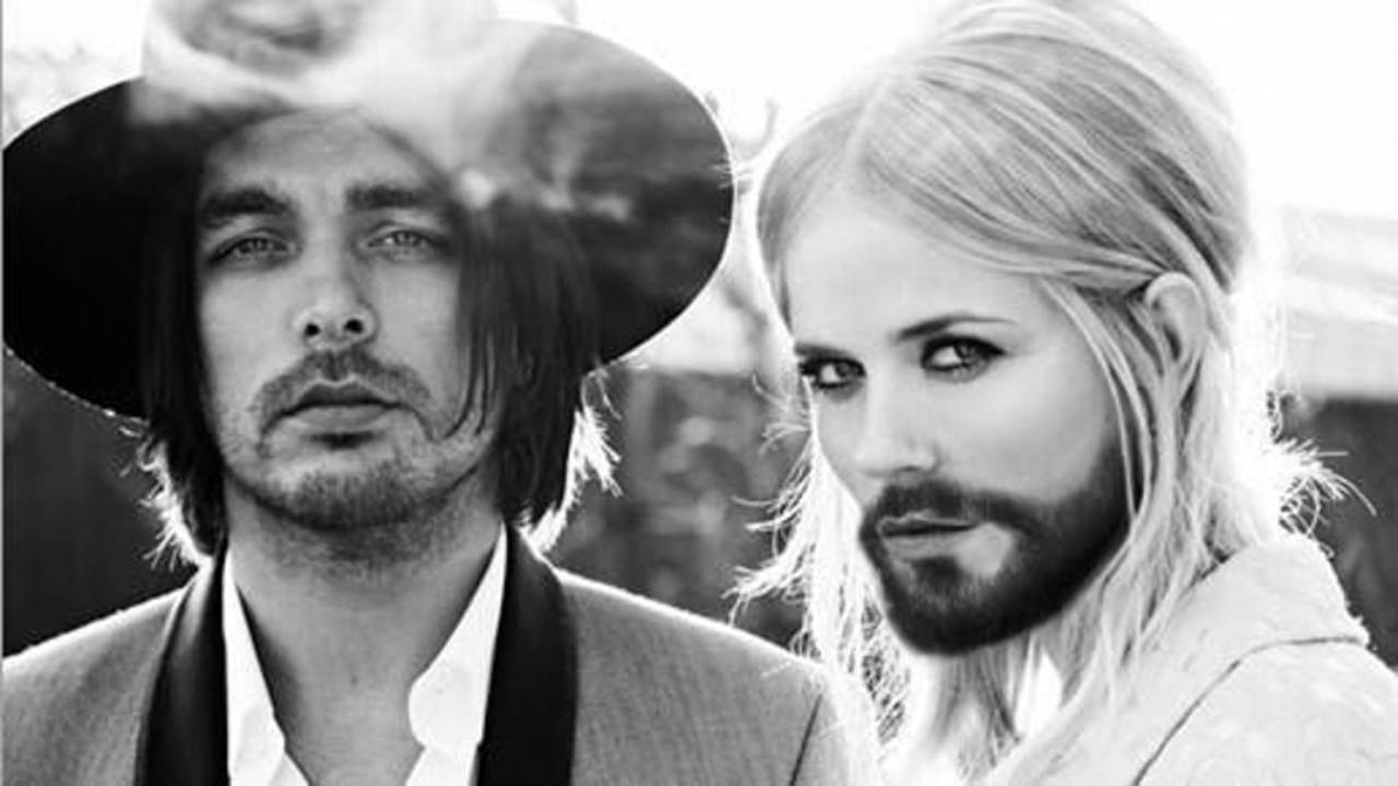 Ilse DeLange met baard (bron: @edzillaaa / Twitter)