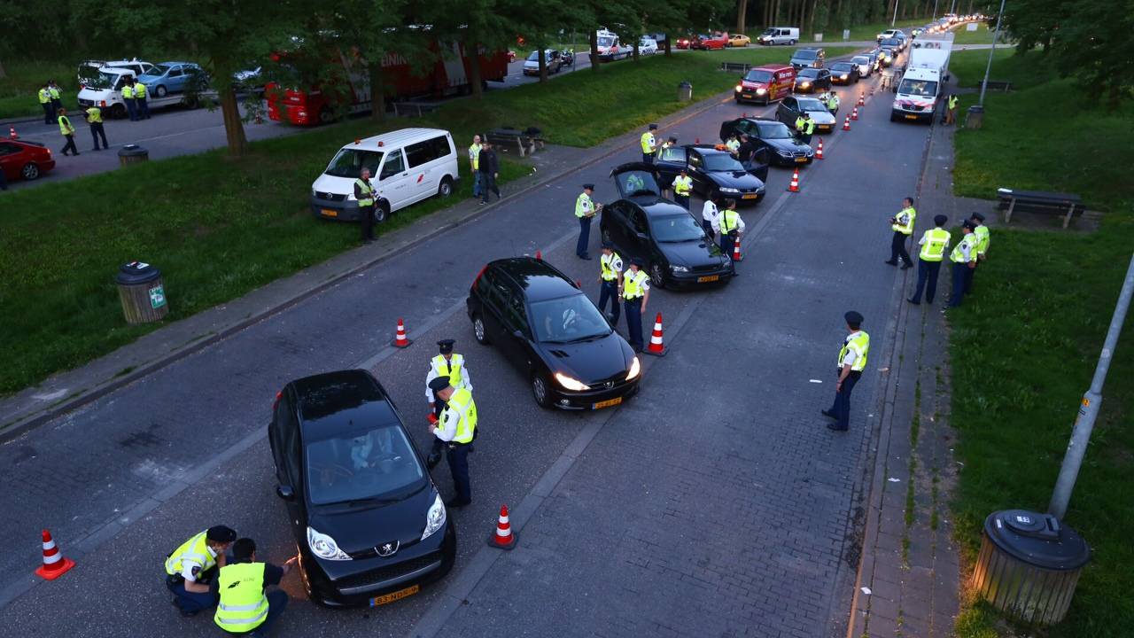 Grote controle op A2. (foto: Sander van Gils / SQ Vision)