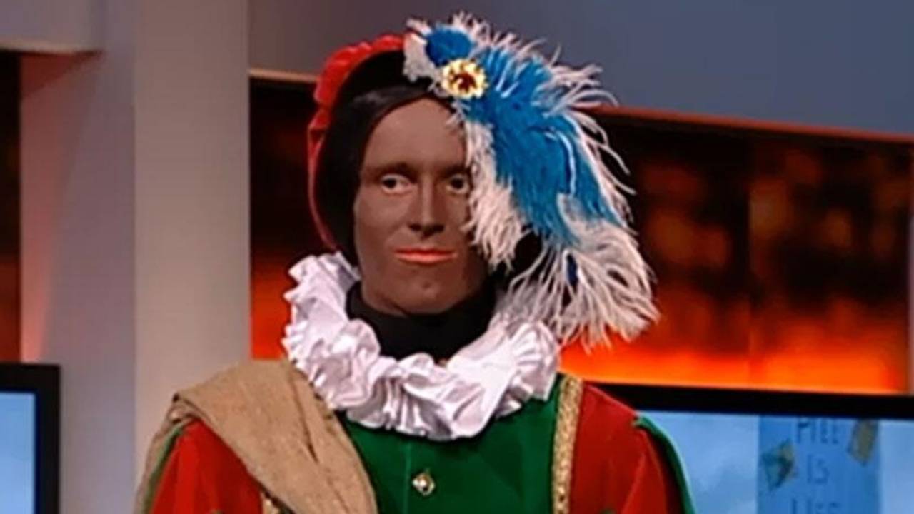 Zwarte Piet zonder kroeshaar (bron: Knevel& Van den Brink)
