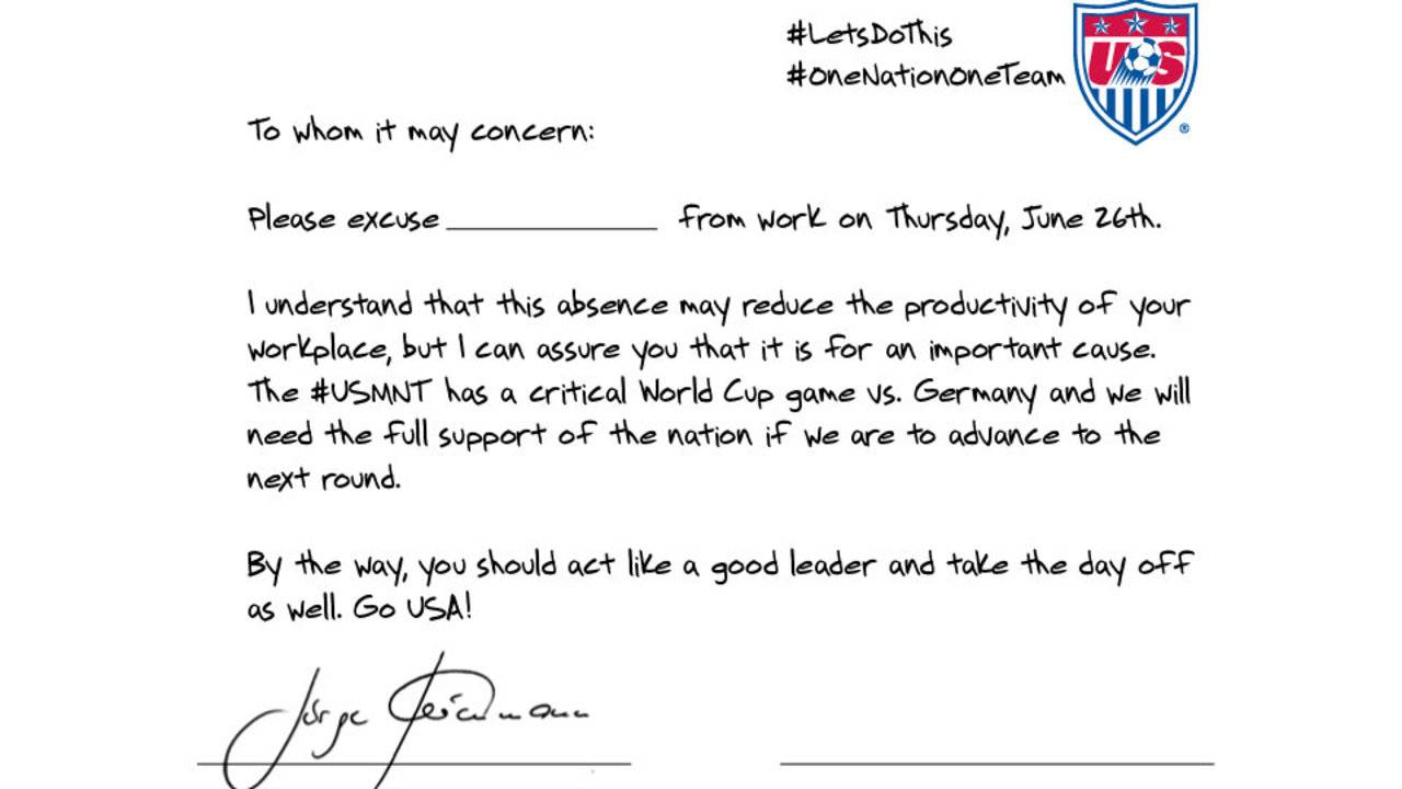 De brief van Jürgen Klinsmann