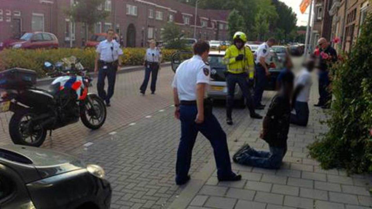 De arrestatie in de Waterhoefstraat in Tilburg