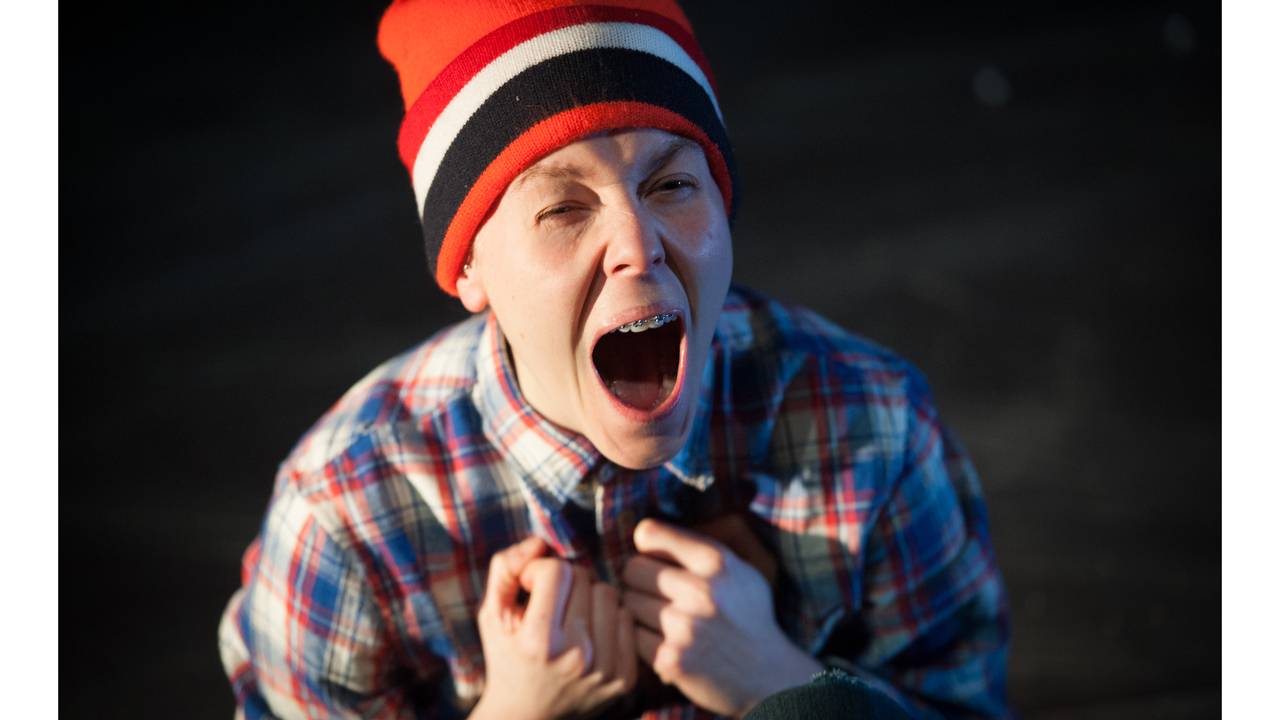 Sophie Warnant in Bekdichtzitstil (foto: Kurt van der Elst)
