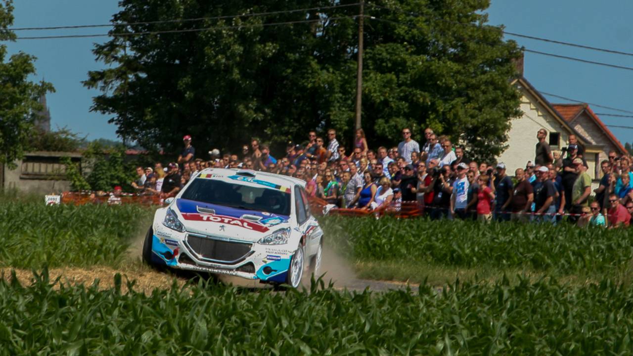 Kevin Abbring in actie in Ieper (Foto: Rally-eMag)