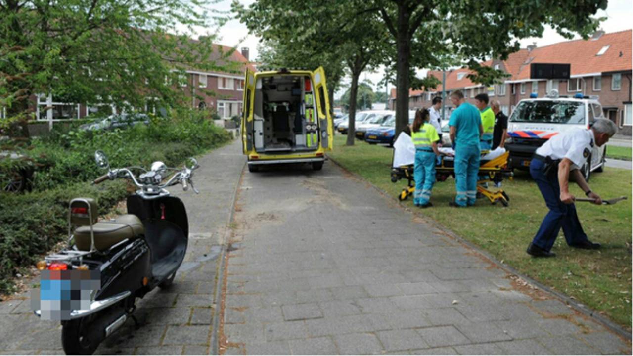 Vrouw gewond (foto: Tom van der Put / SQ Vision)