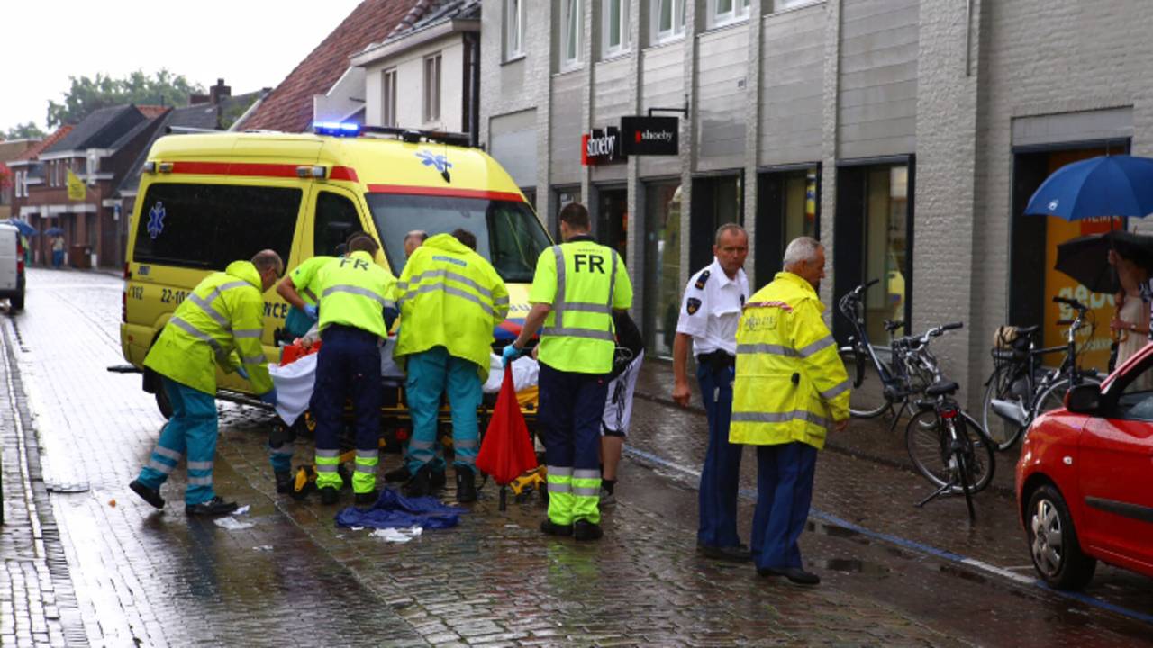Fietsster gewond (foto: Sander van Gils/SQ Vision)