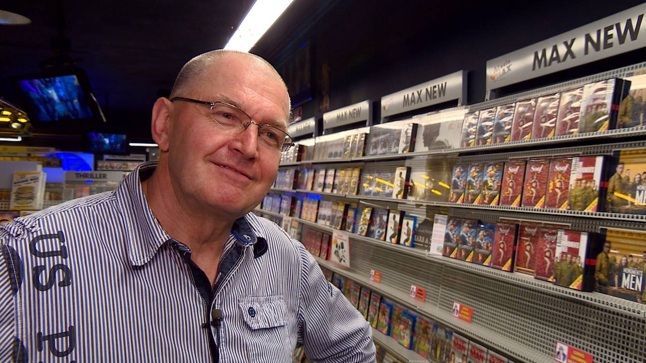 Videotheekeigenaar Frits de Jong