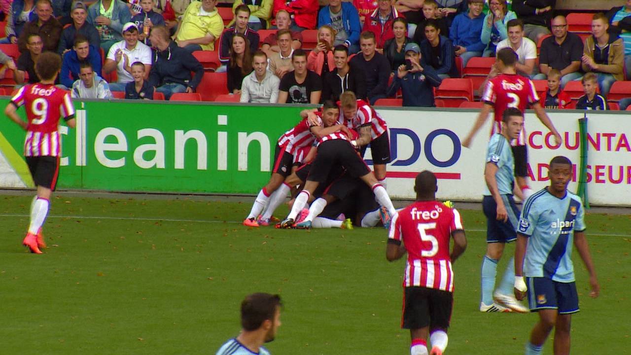 Jong PSV boekt ruime zege op West Ham United