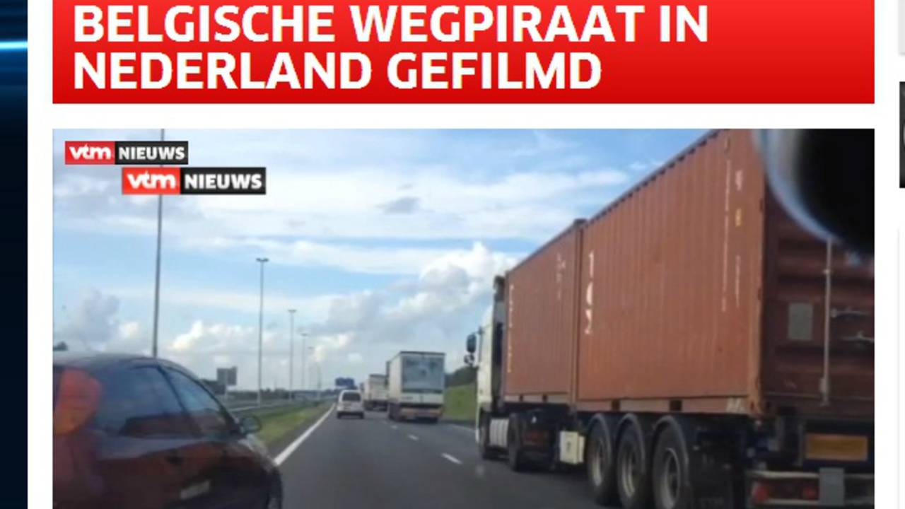 Screenshot website VTM Nieuws.