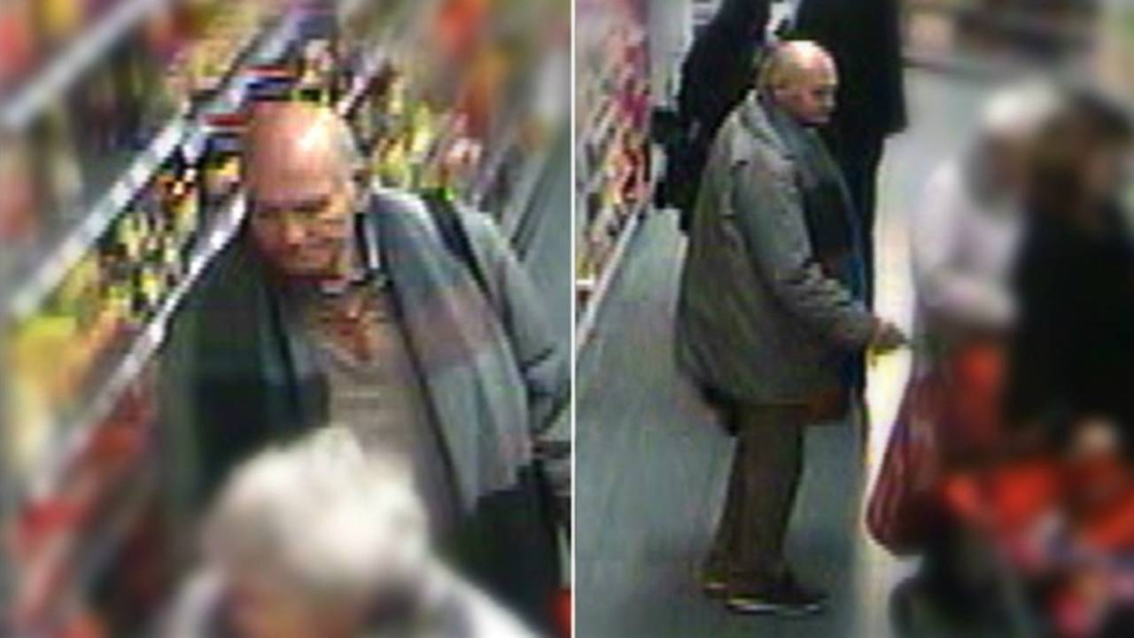 Bejaarde man steelt tas van bejaarde vrouw (Foto: Opsporing Verzocht)