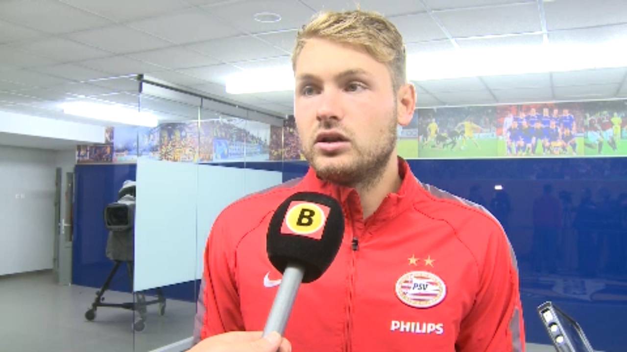 Jeroen Zoet na afloop van Sjachtjor Soligorsk - PSV