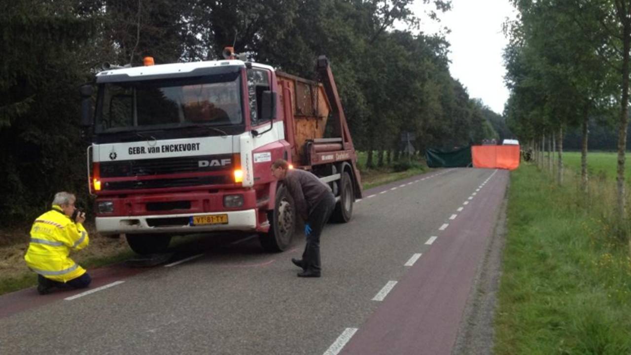 Wielrenner overleden in Heibloem (foto: Remko Koumans / Twitter)