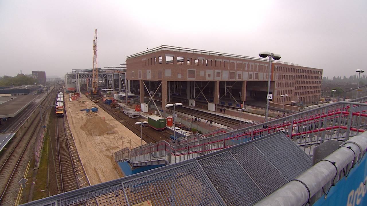 Station Breda in aanbouw