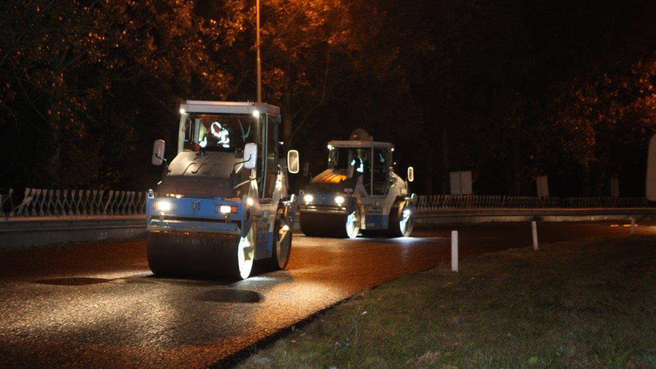 Ongeluksbocht A2 bij Vught aangepakt (foto: Bart Meesters)
