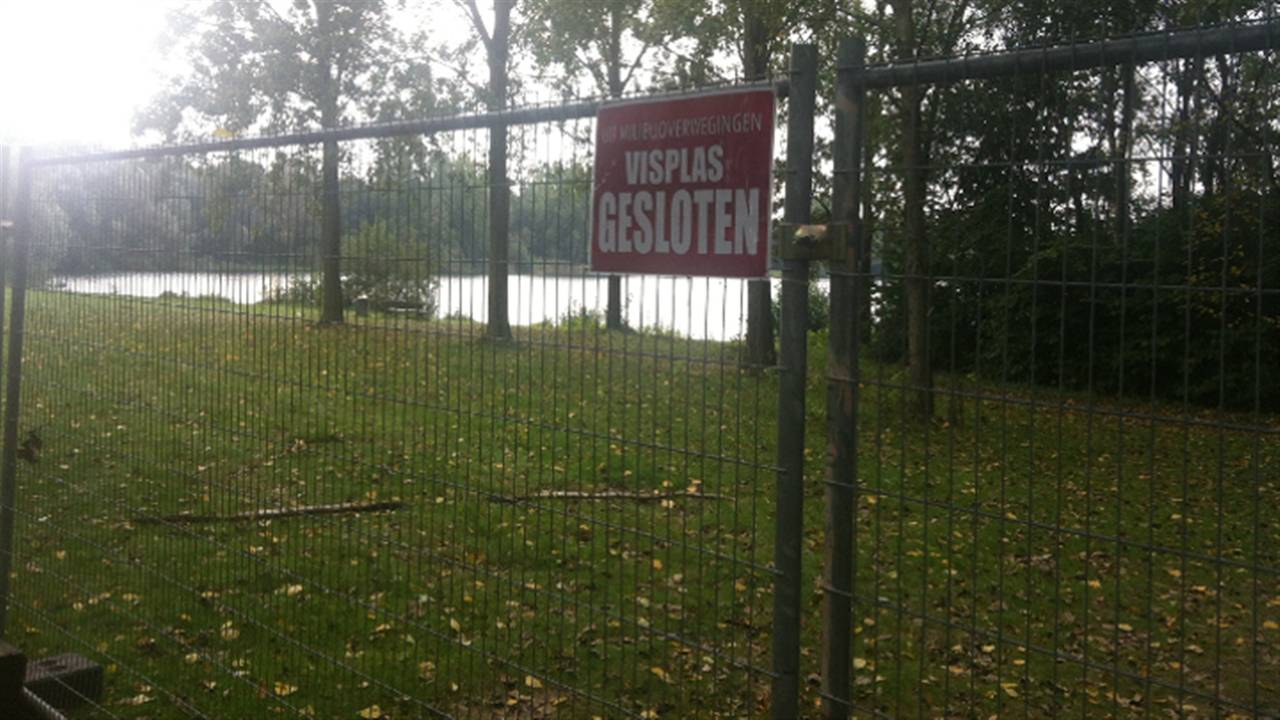 Visplas voorlopig gesloten (foto: Anouschka Moerel)