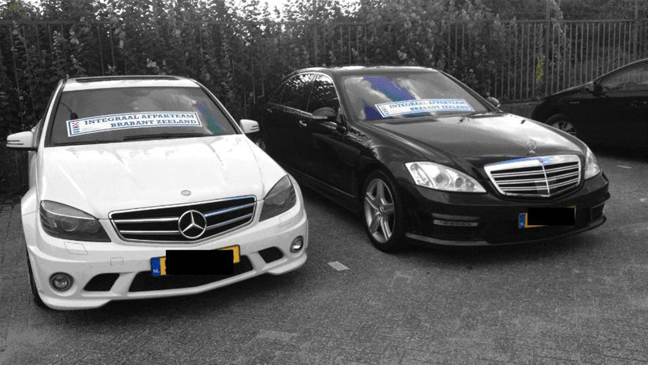 De auto's die in beslag zijn genomen. (foto: Politie).