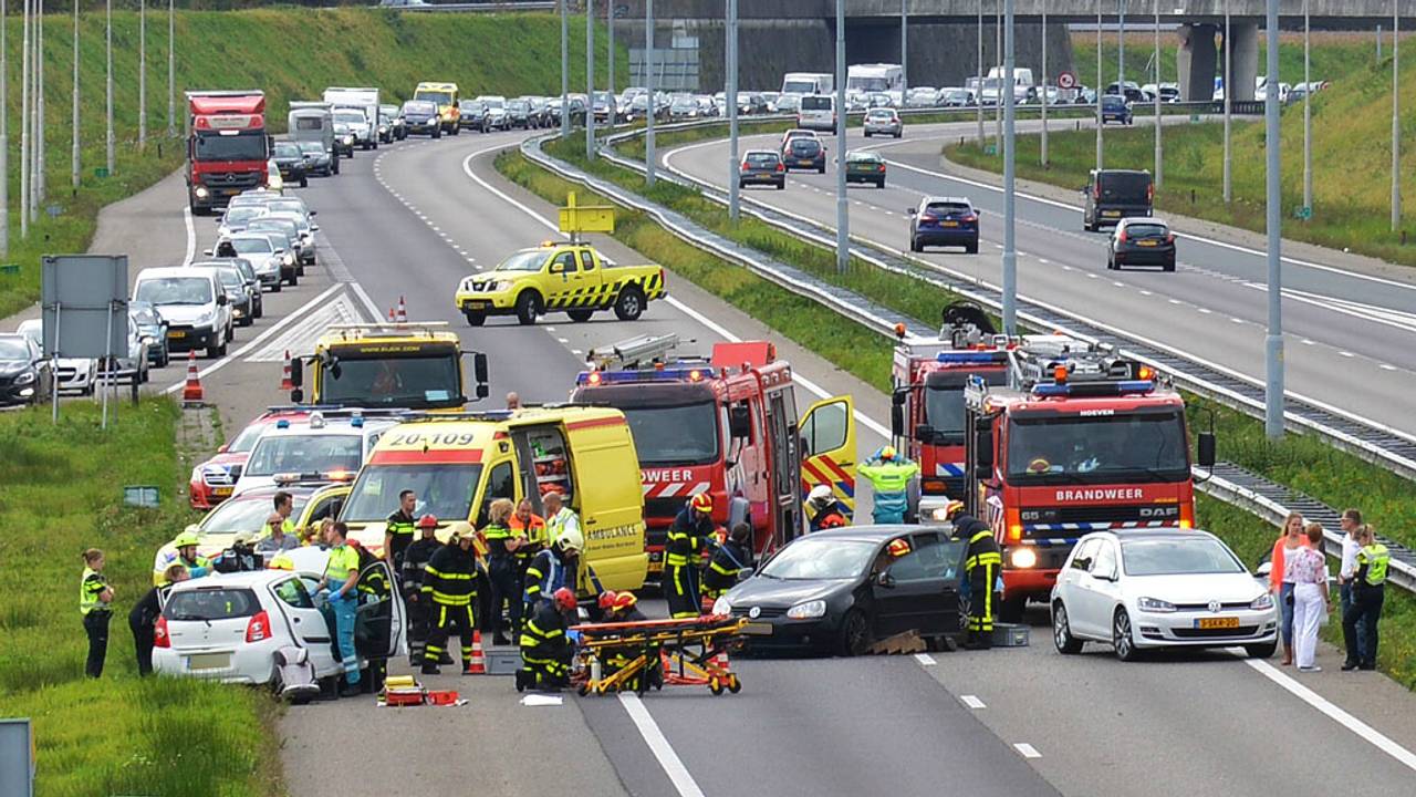 Ravage op A58 (foto: Perry Roovers / SQ Vision)