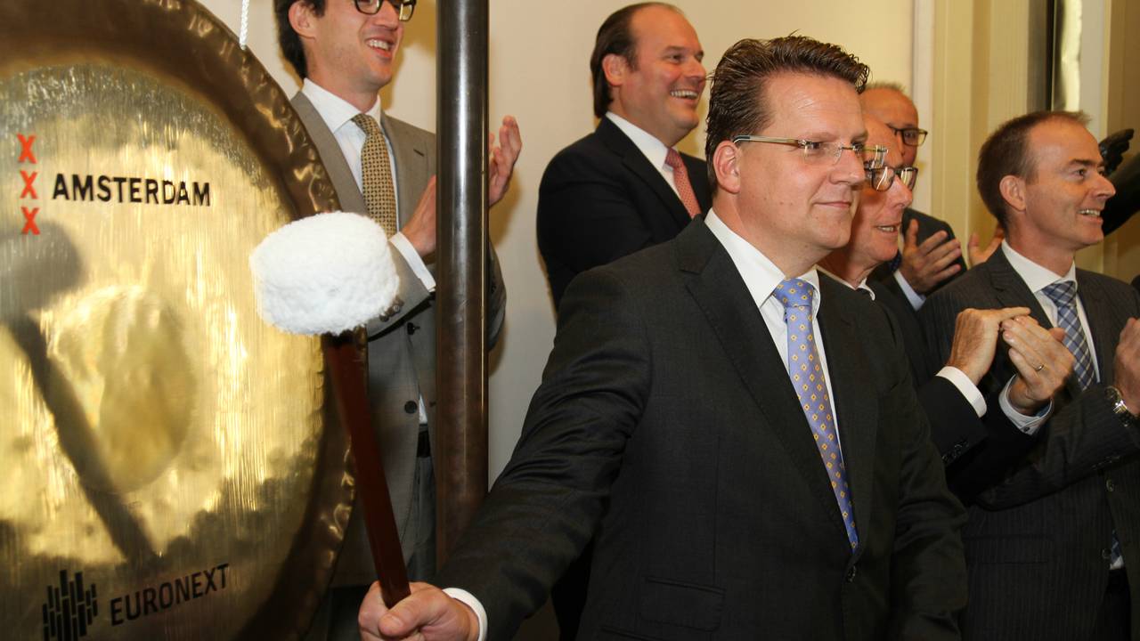 Koens Slippens opent de beurshandelsdag in Amsterdam