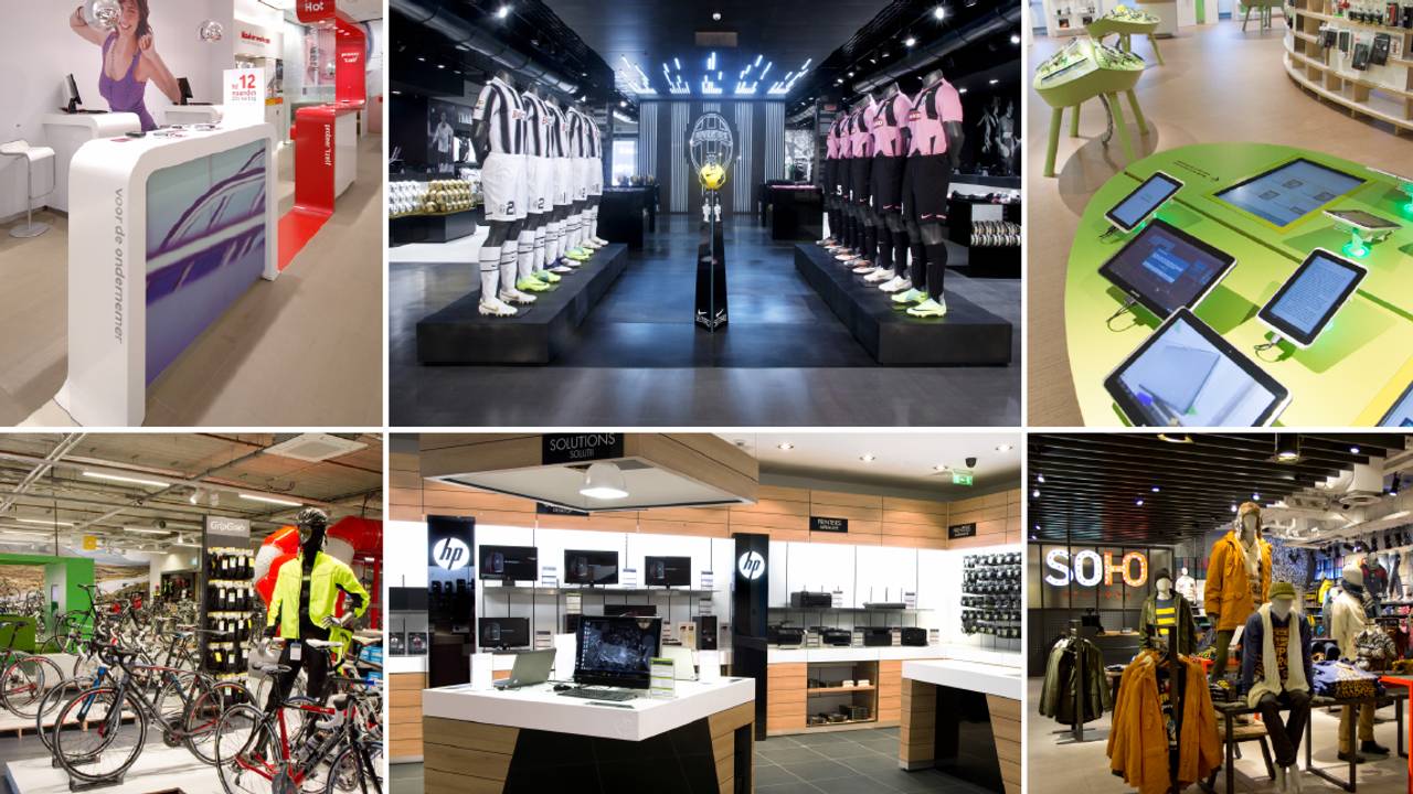 Winkelinrichtingen gemaakt door New Store Europe