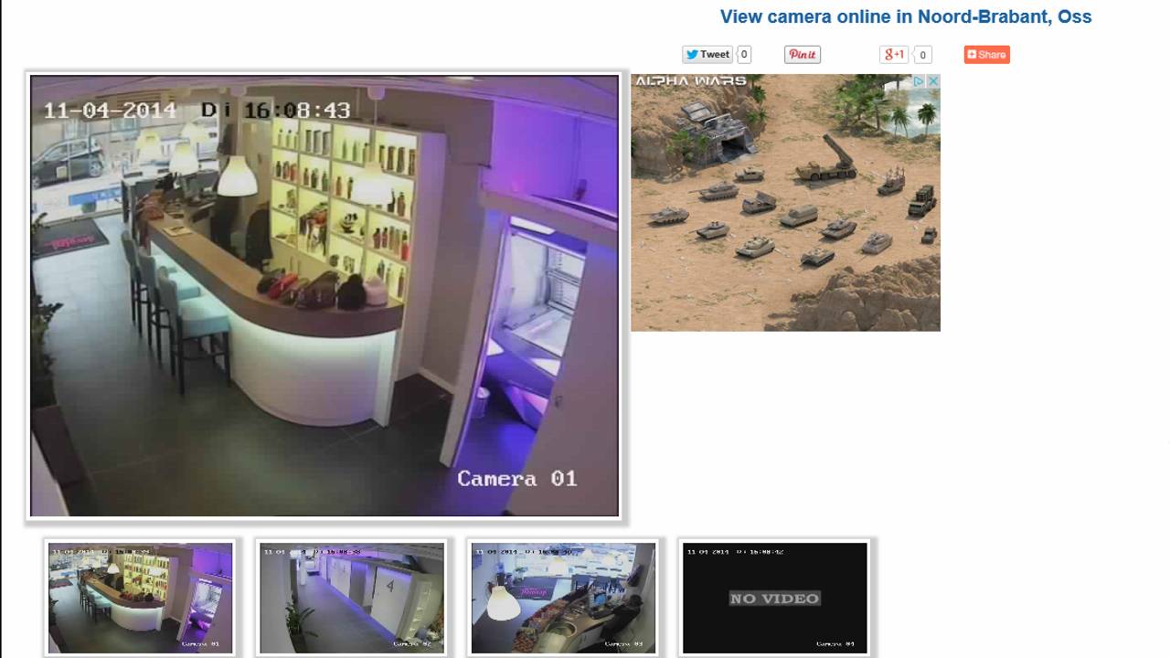 De webcambeelden zijn te zien op Insecam