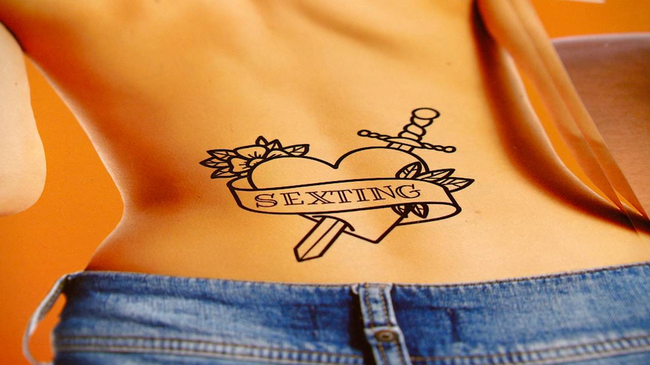 Eén van de folders van de sexting-campagne. (Archieffoto)