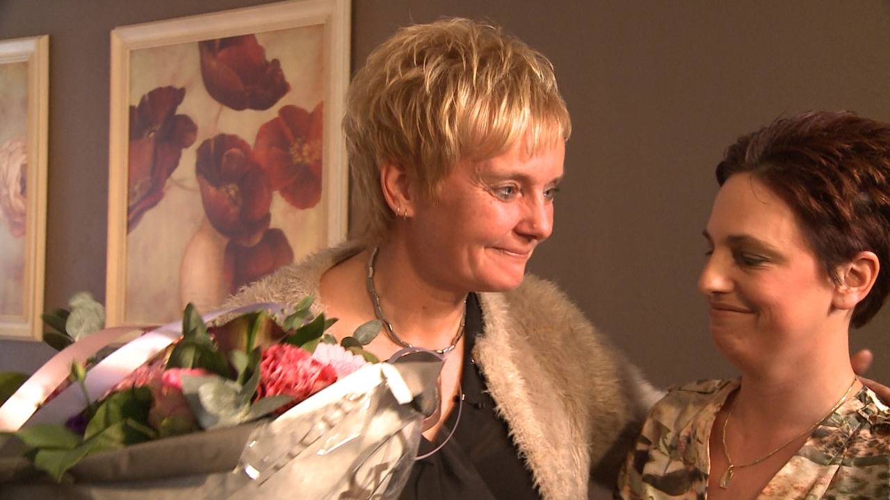 Jacqueline Rombouts neemt felicitaties in ontvangst