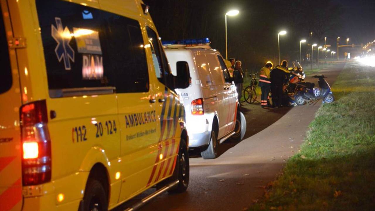 Meisje gewond na ongeval in Breda. (foto: Perry Roovers/SQ Vision Mediaprodukties)