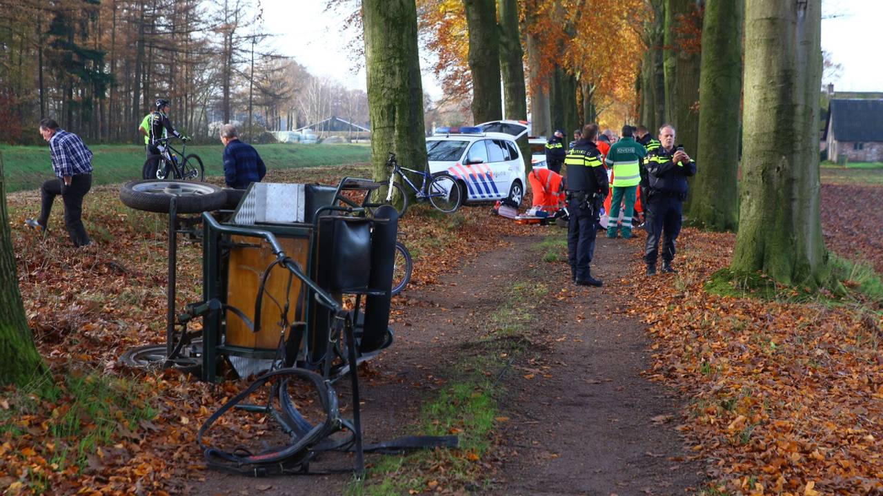 Gewonden bij ongeluk met paardenkar (foto: Sander van Gils/SQ Vision)
