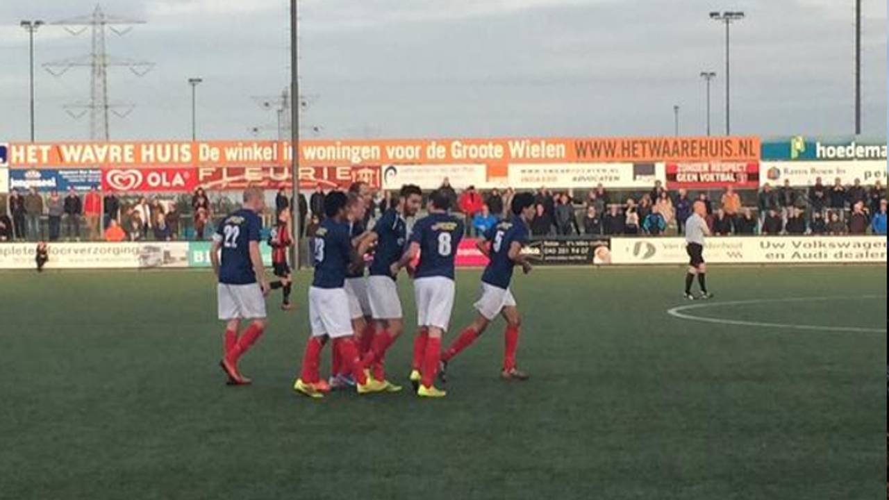 JVC Cuijk viert 2-2 (bron: jvc_cuijk / Twitter)