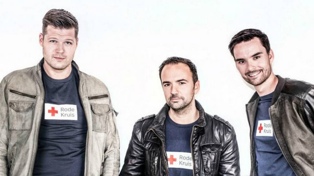 Coen Swijnenberg, Gerard Ekdom en Domien Verschuuren (Foto: 3FM)