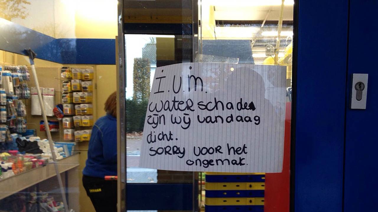 Zeeman in Eersel blijft dicht als gevolg van waterschade (Foto: Gabor Heeres / SQ Vision)