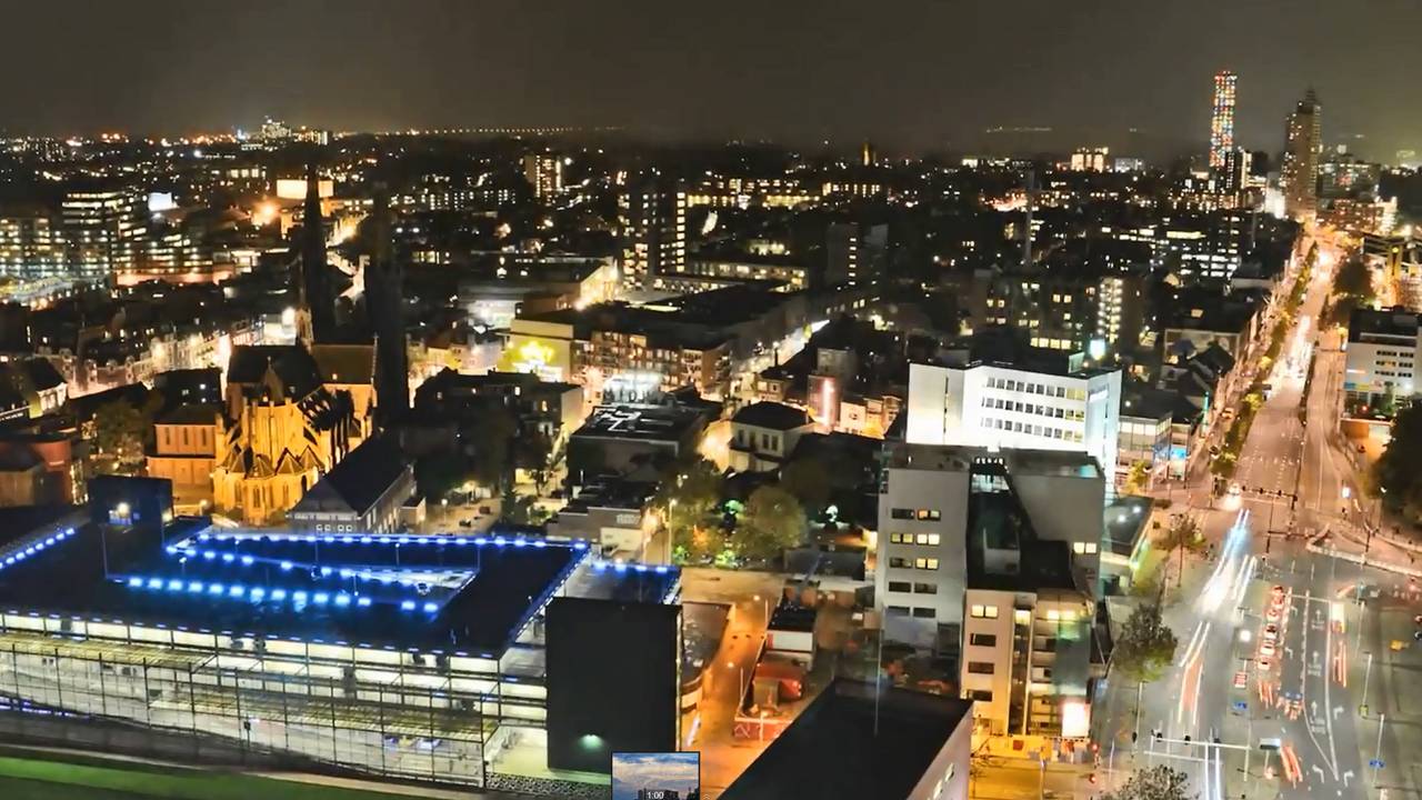 Beeld uit Timelapse Tilburg deel 2 (bron: Youtube)
