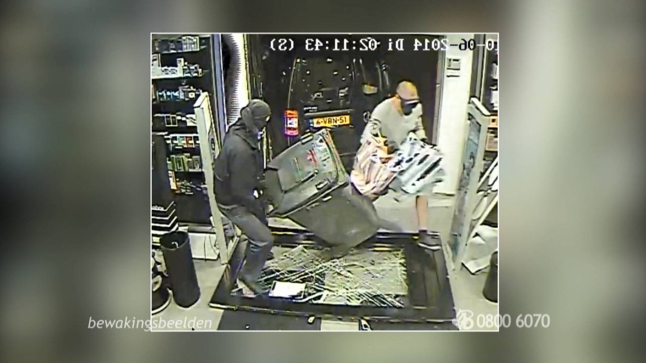 Beelden van de ramkraak uit Bureau Brabant