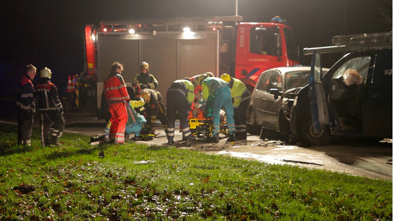 Ongeval in Gemert (foto: Harrie Grijseels / SQ Vision)