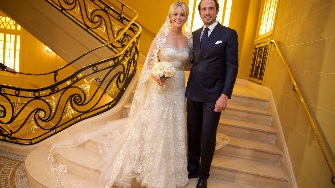 Chantal Janzen en haar Marco in London (foto: ANP )