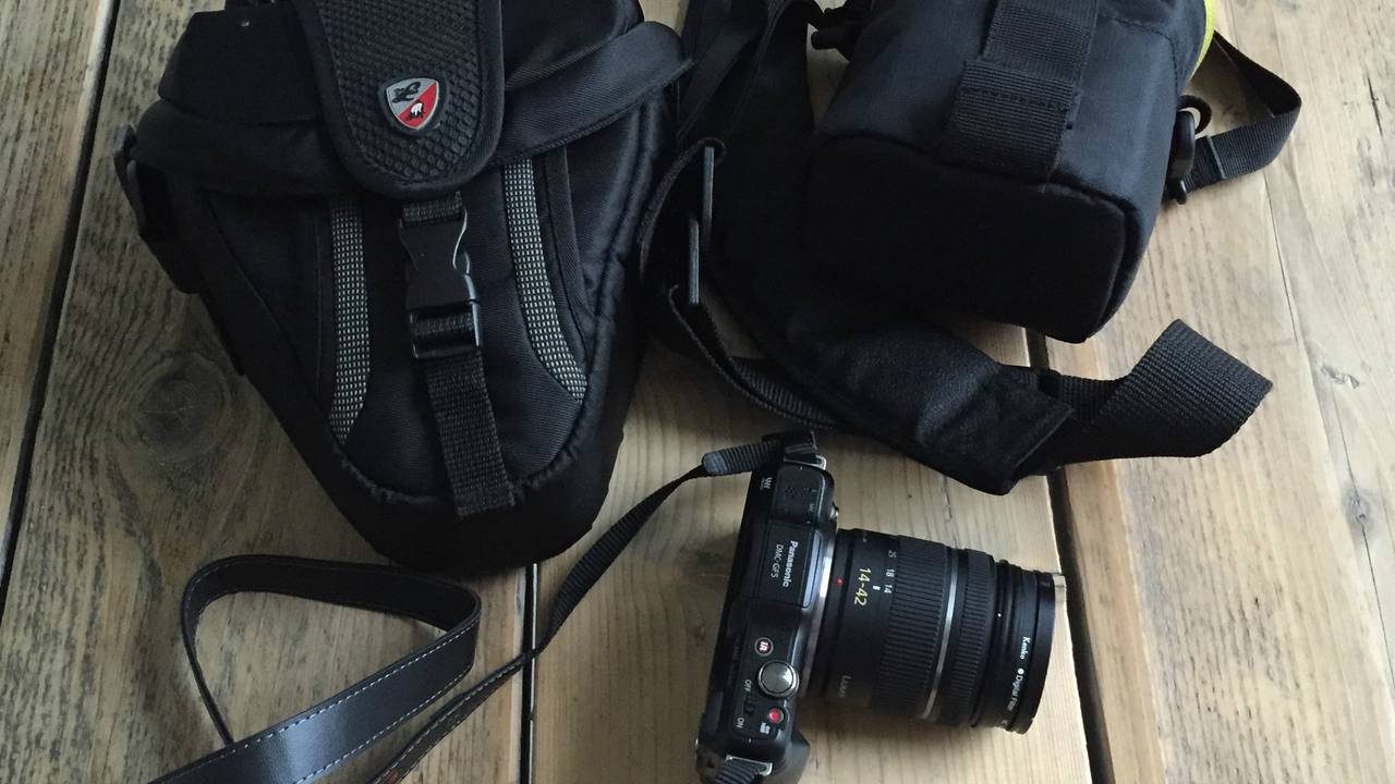 De gevonden camera (foto: Alrieke Vermeulen)