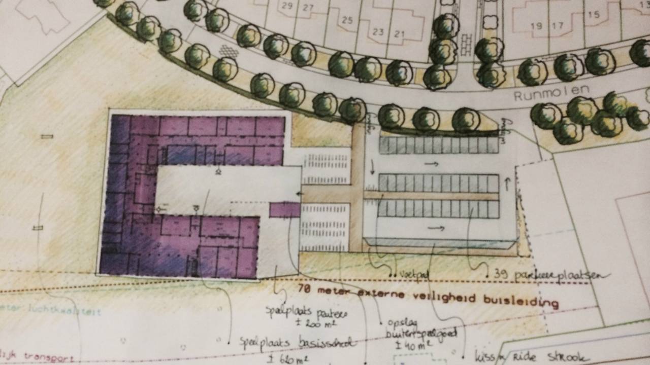 Plattegrond nieuwe school