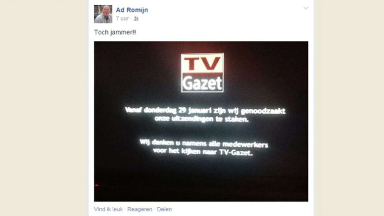 De reactie van Ad Romijn op Facebook