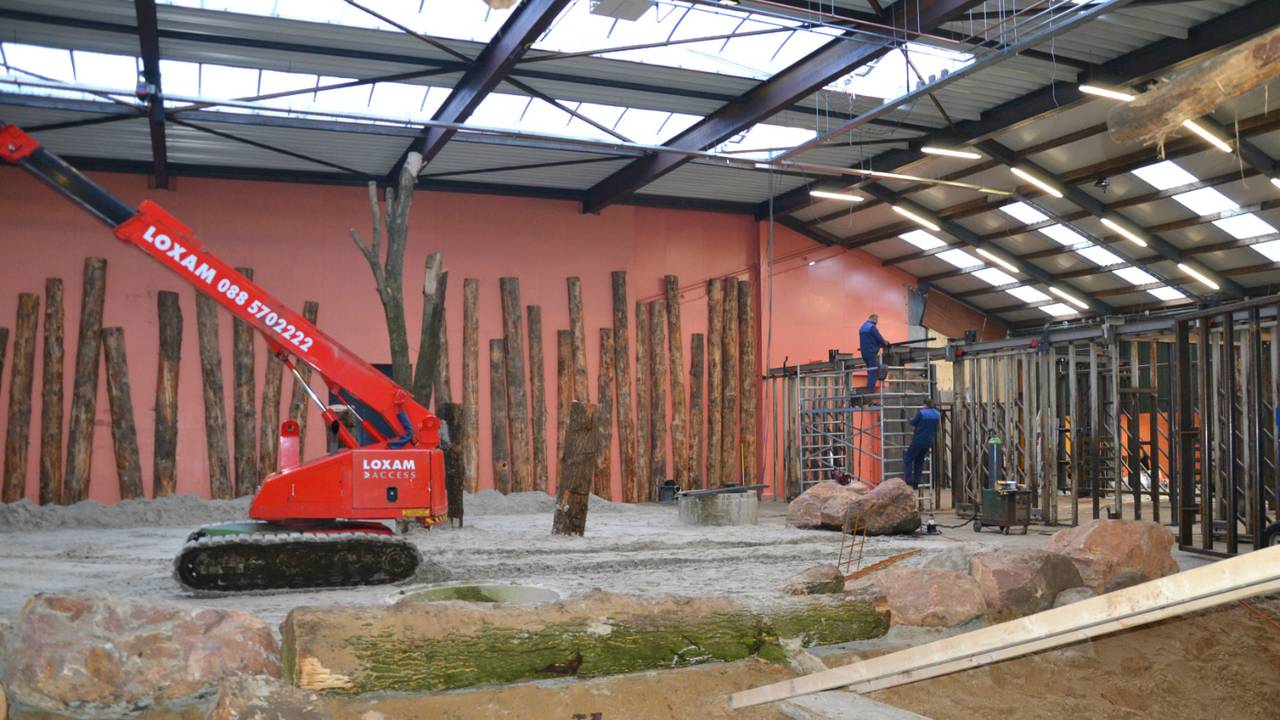 Het nieuwe olifantenverblijf is bijna klaar (Foto: Beekse Bergen)