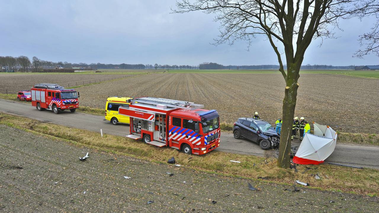 Ongeluk in Eersel: man overleden (foto: Rico Vogels/SQ Vision)