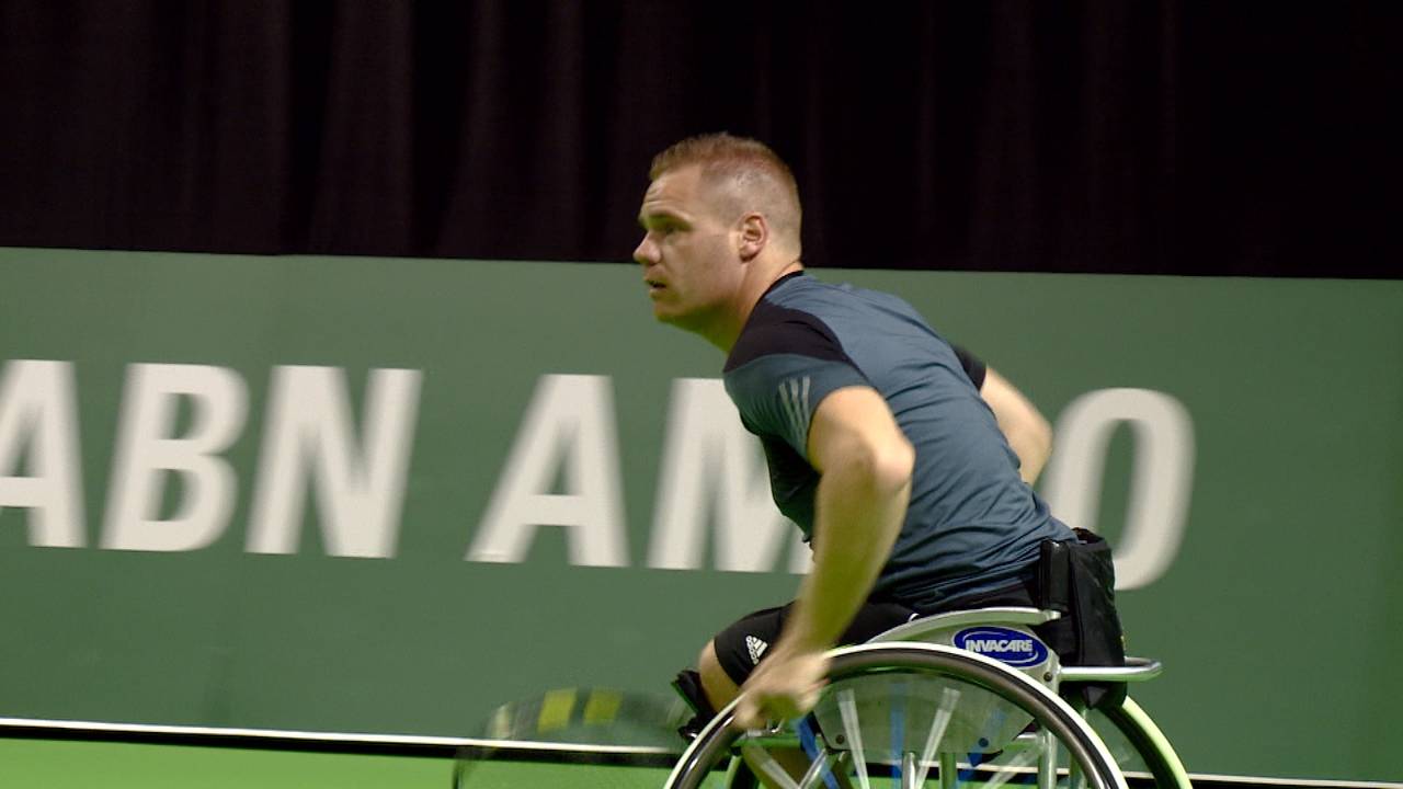 Maikel Scheffers in actie.