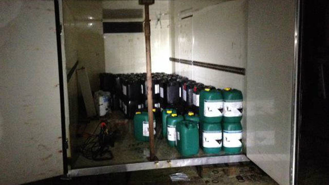 Honderden liters chemicaliën lagen in een opslag in Herpen.
