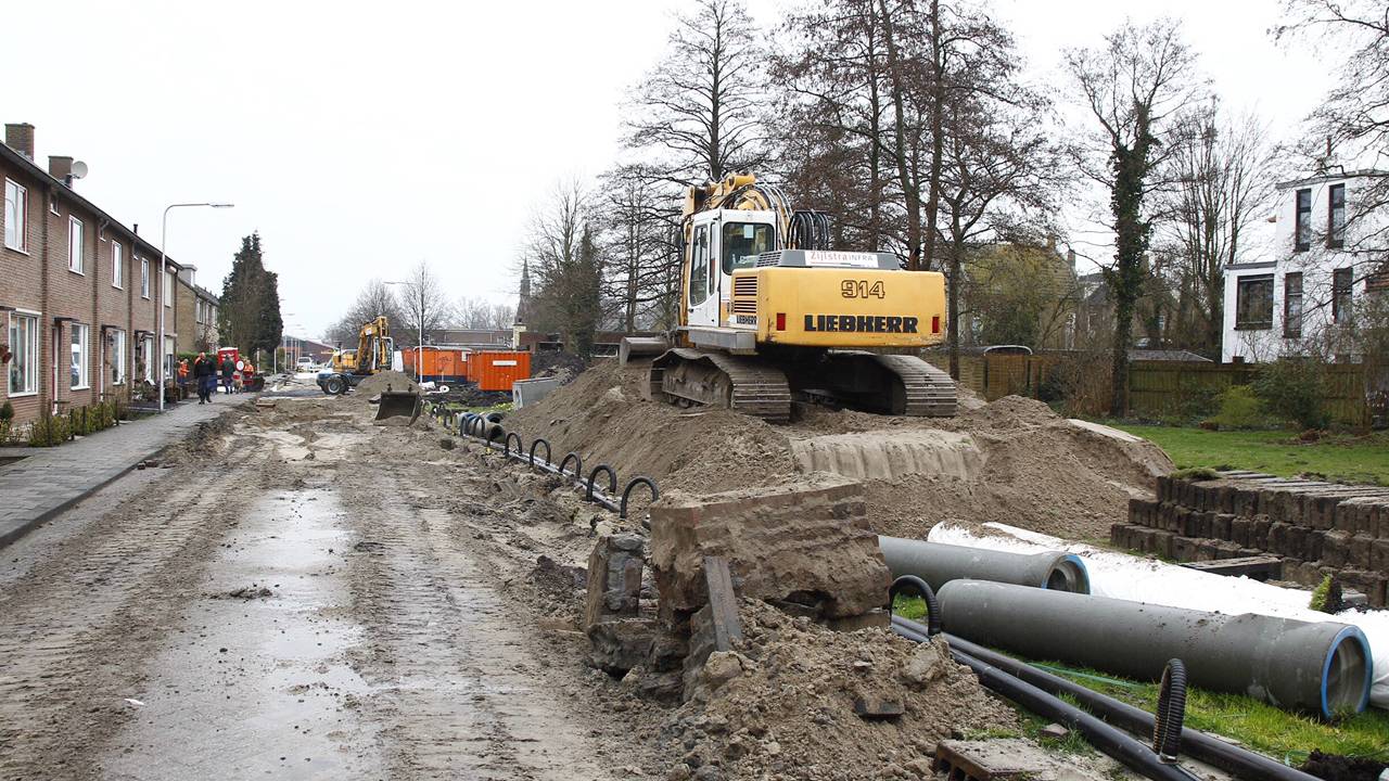 De kabel ging kapot tijdens werkzaamheden. (foto: Marcel van Dorst/SQ Vision)