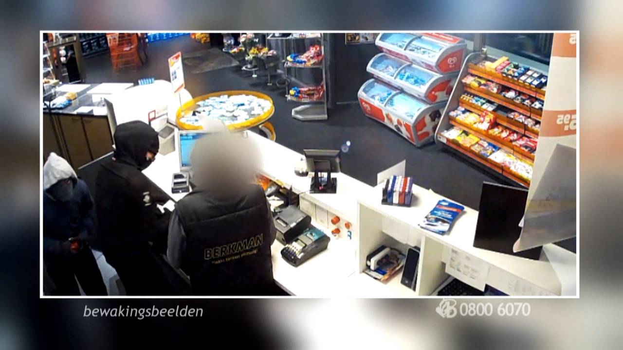Bewakingsbeelden van overval op tankstation Ulvenhout